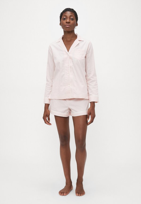 Lauren Ralph Lauren HERRINGBONE NOTCH COLLAR PAJAMA SET