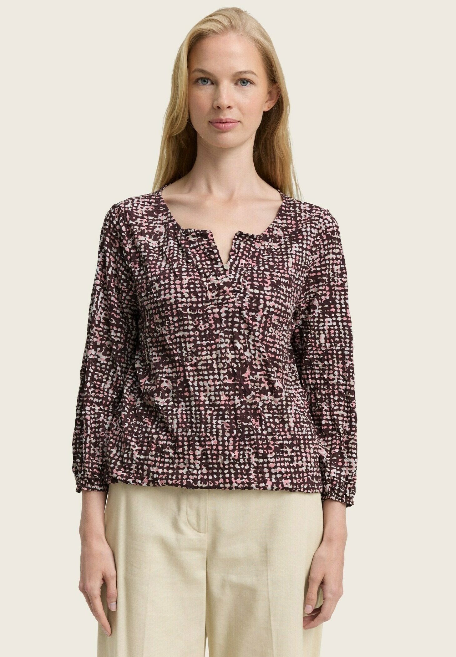 TOM TAILOR CRINKLE MIT MUSTER