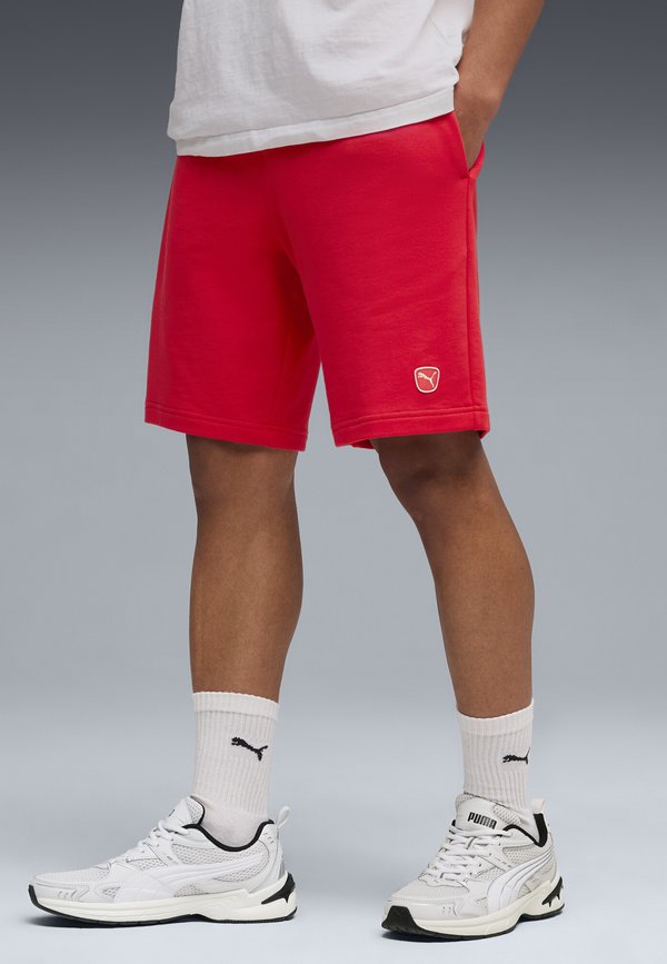 Puma ESSENTIALS ELEVATED 9 - Tracksuit bottoms - for all time red