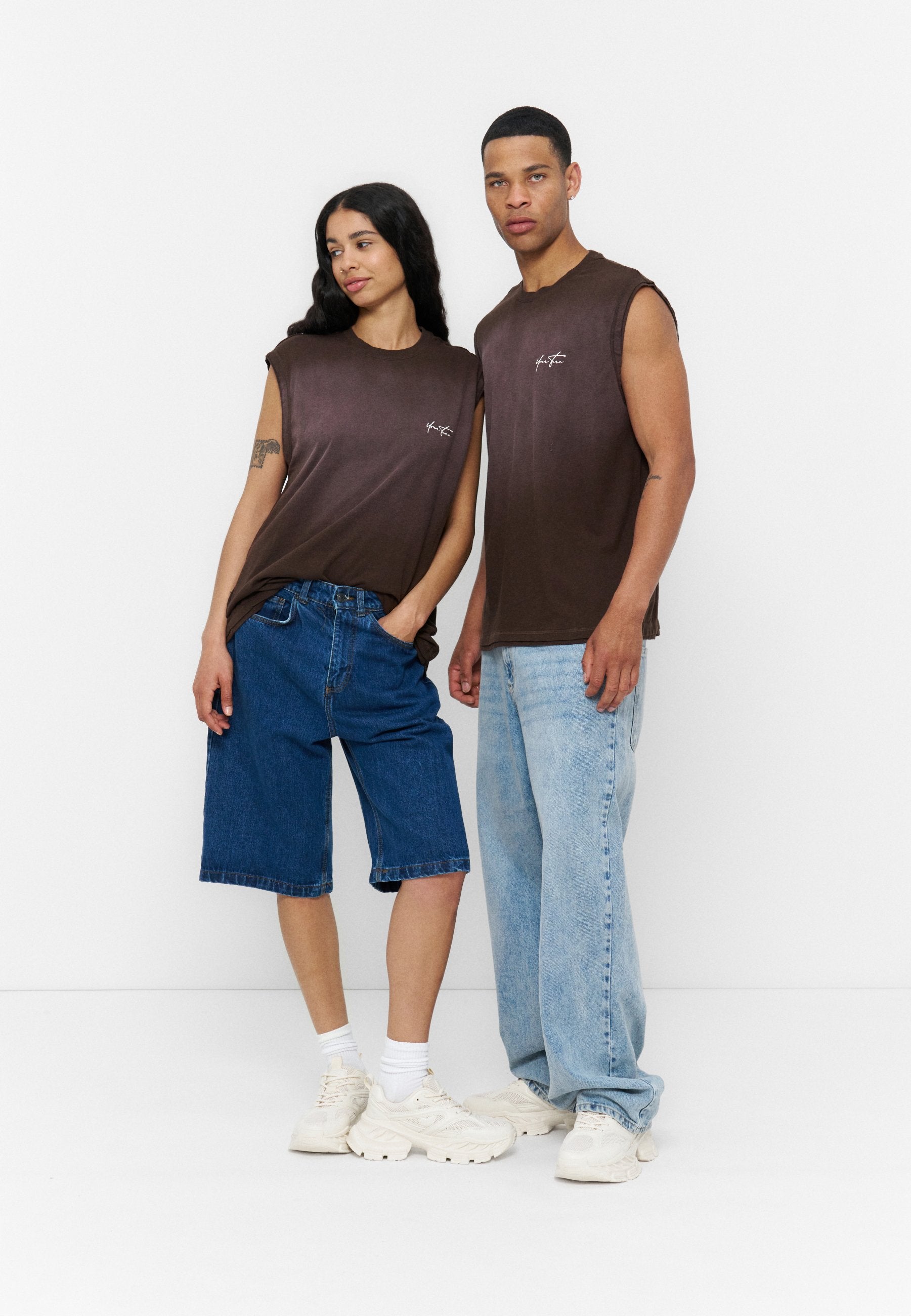 YOURTURN DROP SHOULDER TANK TOP