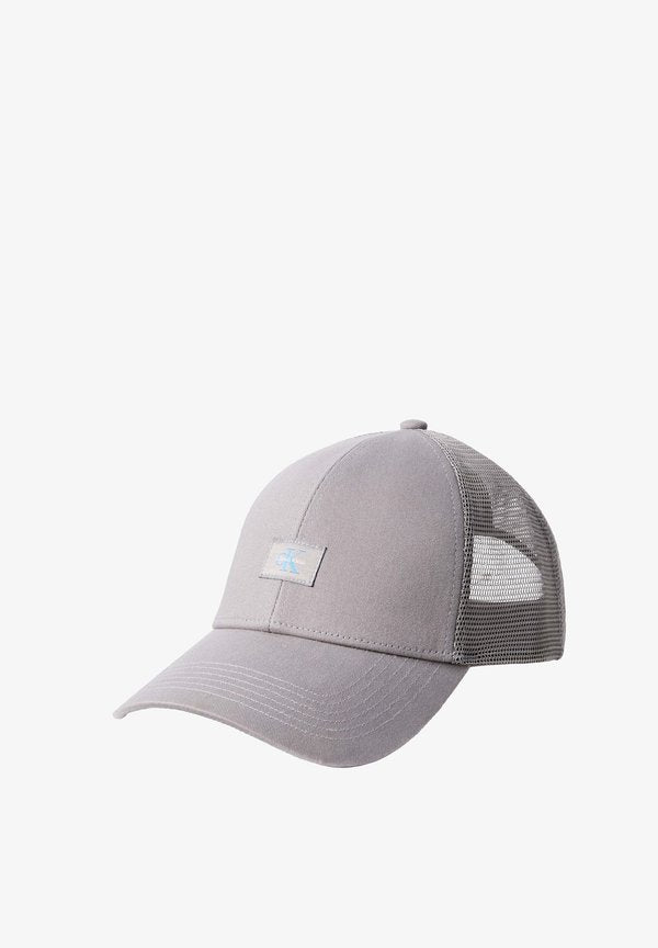 Calvin Klein MONOLOGO WOVEN PATCH TRUCKER - Cap - grau
