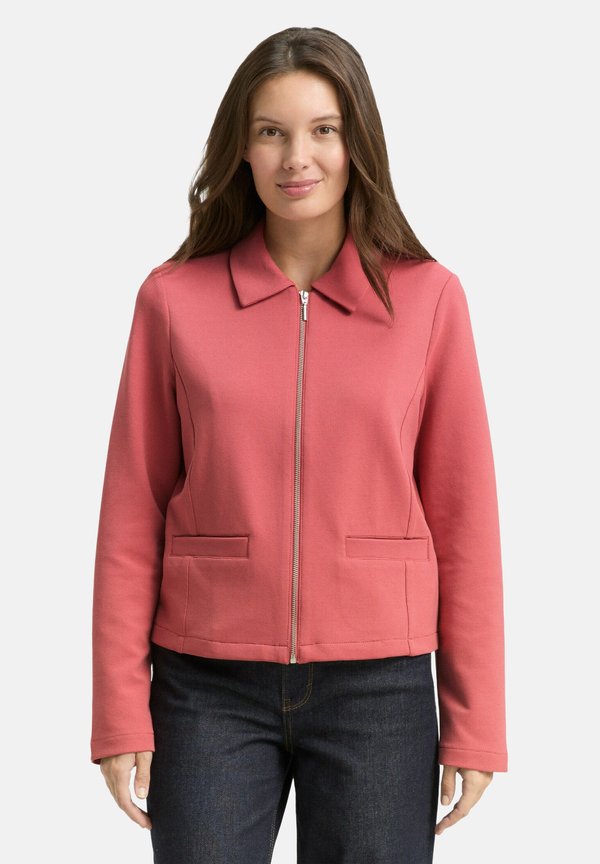 TOM TAILOR TOM TAILOR BLAZER REGULAR FIT JACKE MIT REISSVERSCHLUSS - Summer jacket - cozy pink