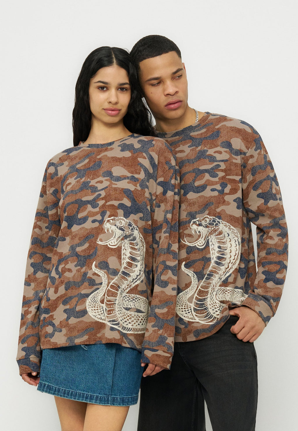 YOURTURN WAFFLE REGULAR FIT GRAPHIC LONGSLEEVED