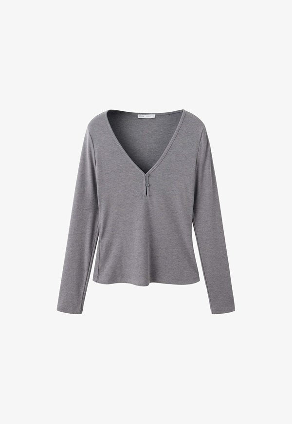 Mango ADULT - Long sleeved top - grey