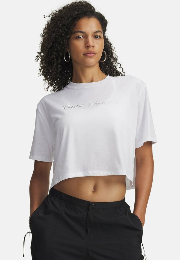 Under Armour WORDMARK - Print T-shirt - white