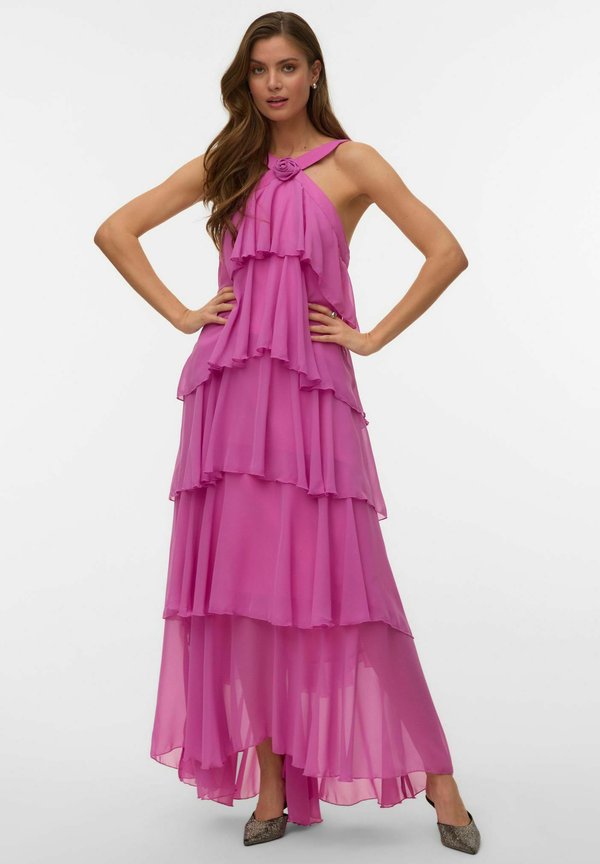 Vero Moda VMFELICIA SL RUFFLE MAXI DRESS EXP - Maxi dress - spring crocus
