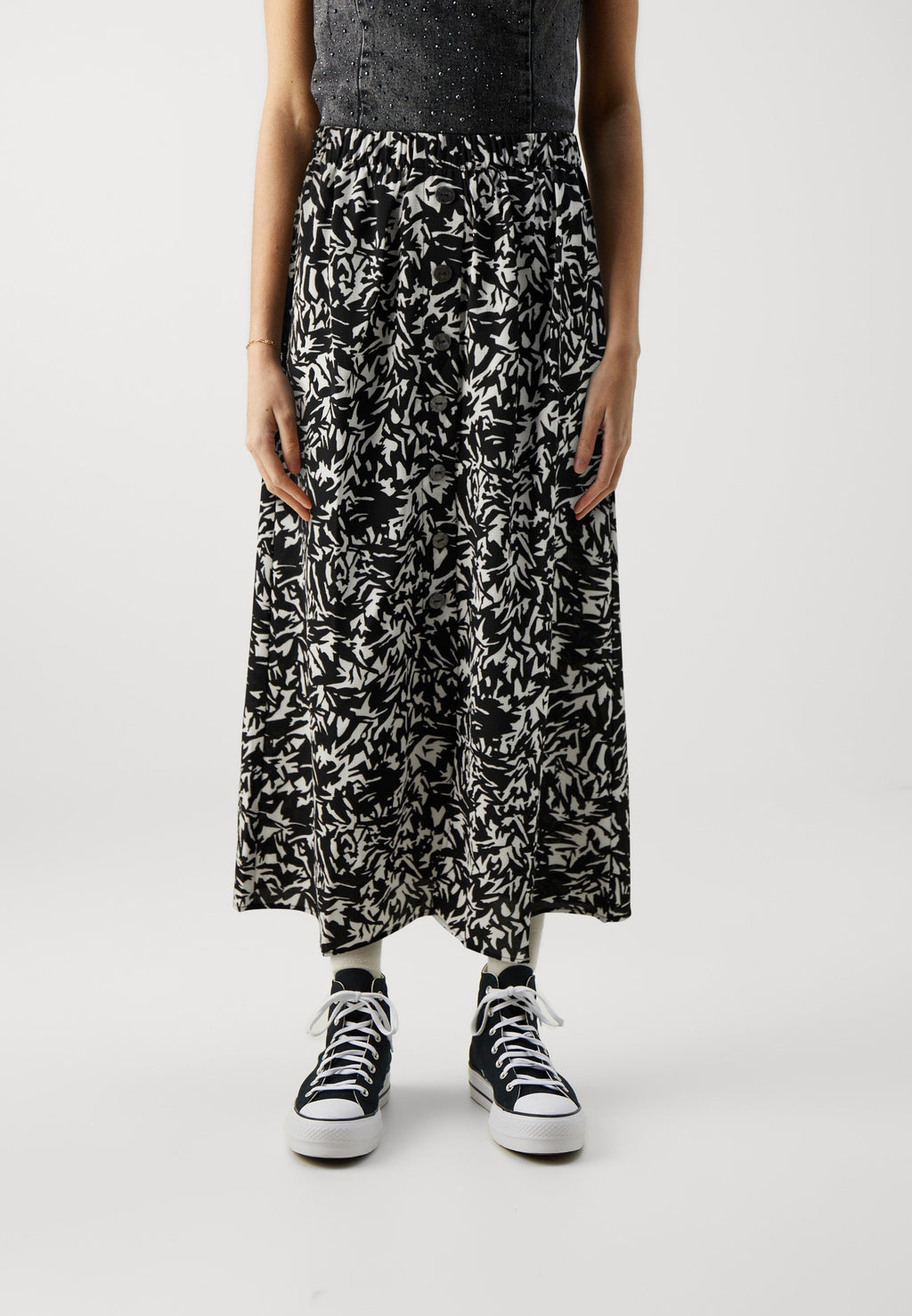 ONLY ONLNOVA LIFE LUX BUTTON SKIRT