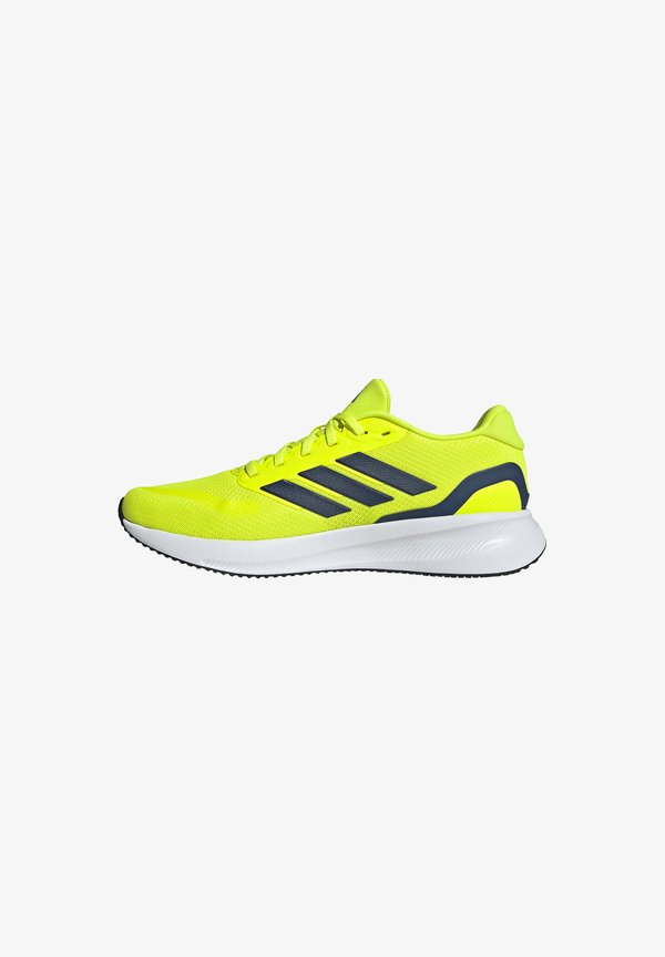 adidas Performance RUNFALCON CLOUDFOAM JQ6980 - Road running shoes -  solar yellow dark blue cloud white