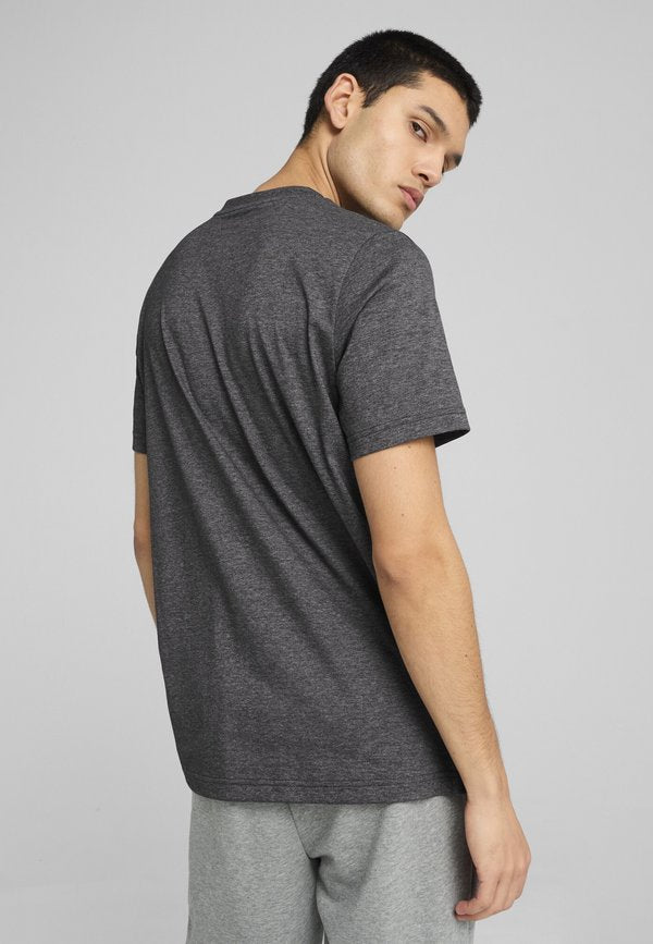 Puma ESSENTIALS NO 1 LOGO HEATHER   - Print T-shirt - black
