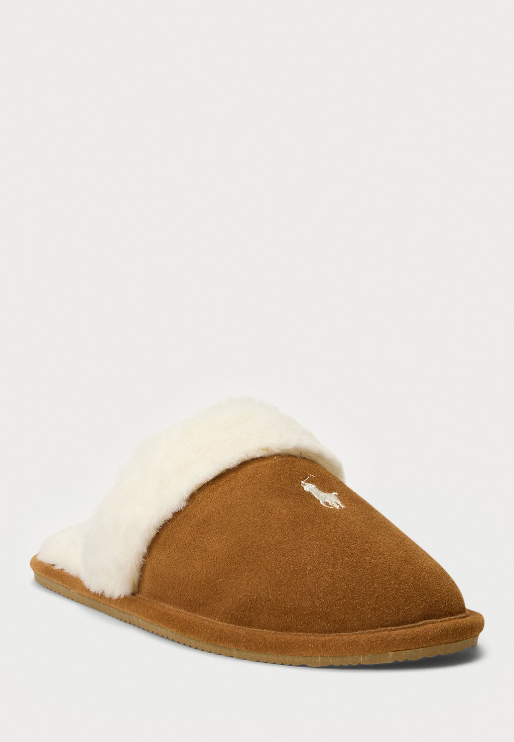 Polo Ralph Lauren PONY SUEDE & FAUX-FUR SLIPPER