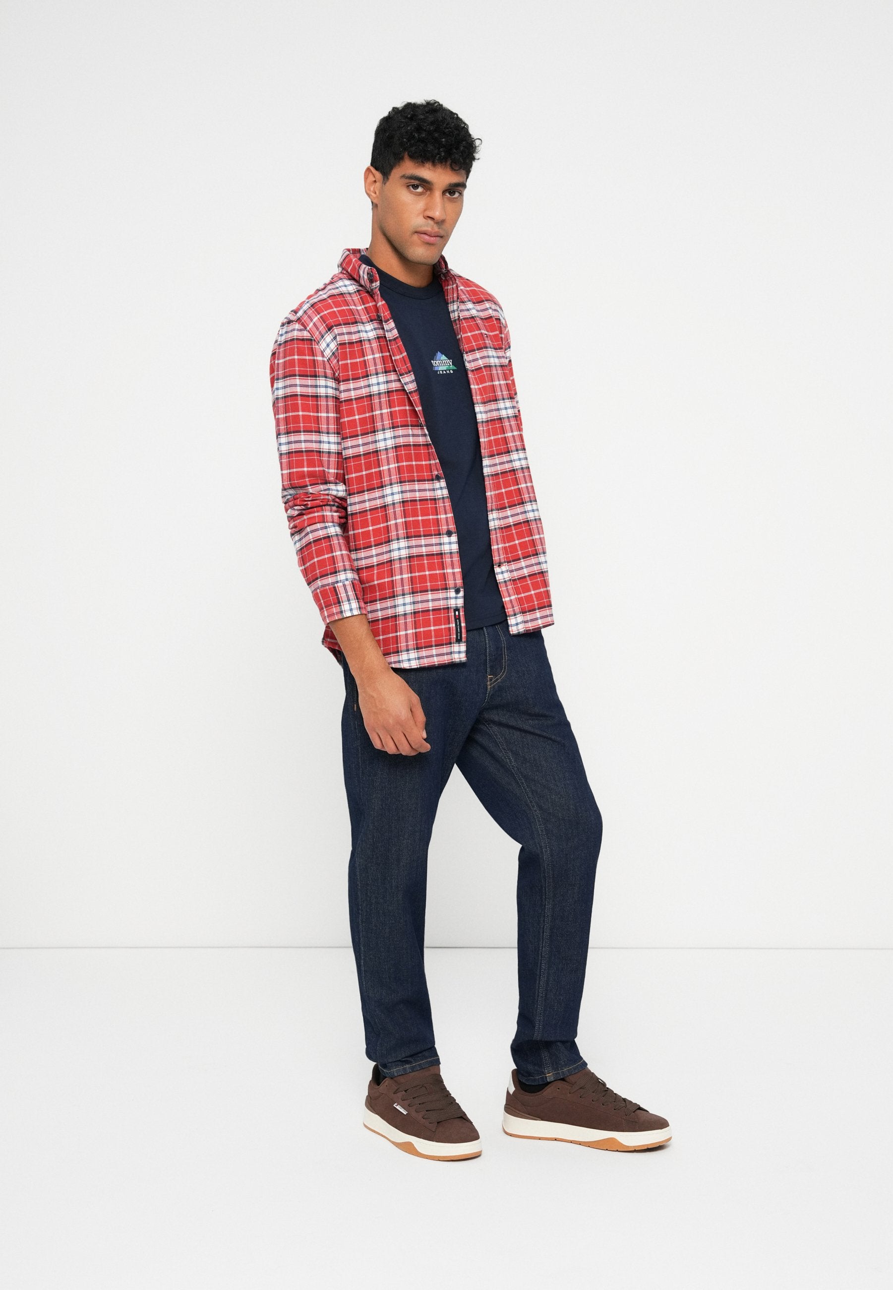 Tommy Jeans REGULAR FIT CHECK FLANNEL SHIRT