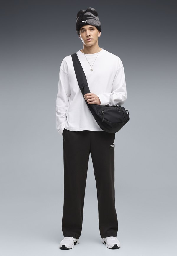 Puma ESSENTIALS RELAXED NO. 1 LOGO HOSE - Tracksuit bottoms - black