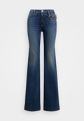 Lauren Ralph Lauren CHAIN-TRIM HIGH-RISE FLARE JEAN
