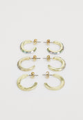 Pieces PCBONU EARRINGS 3 PACK