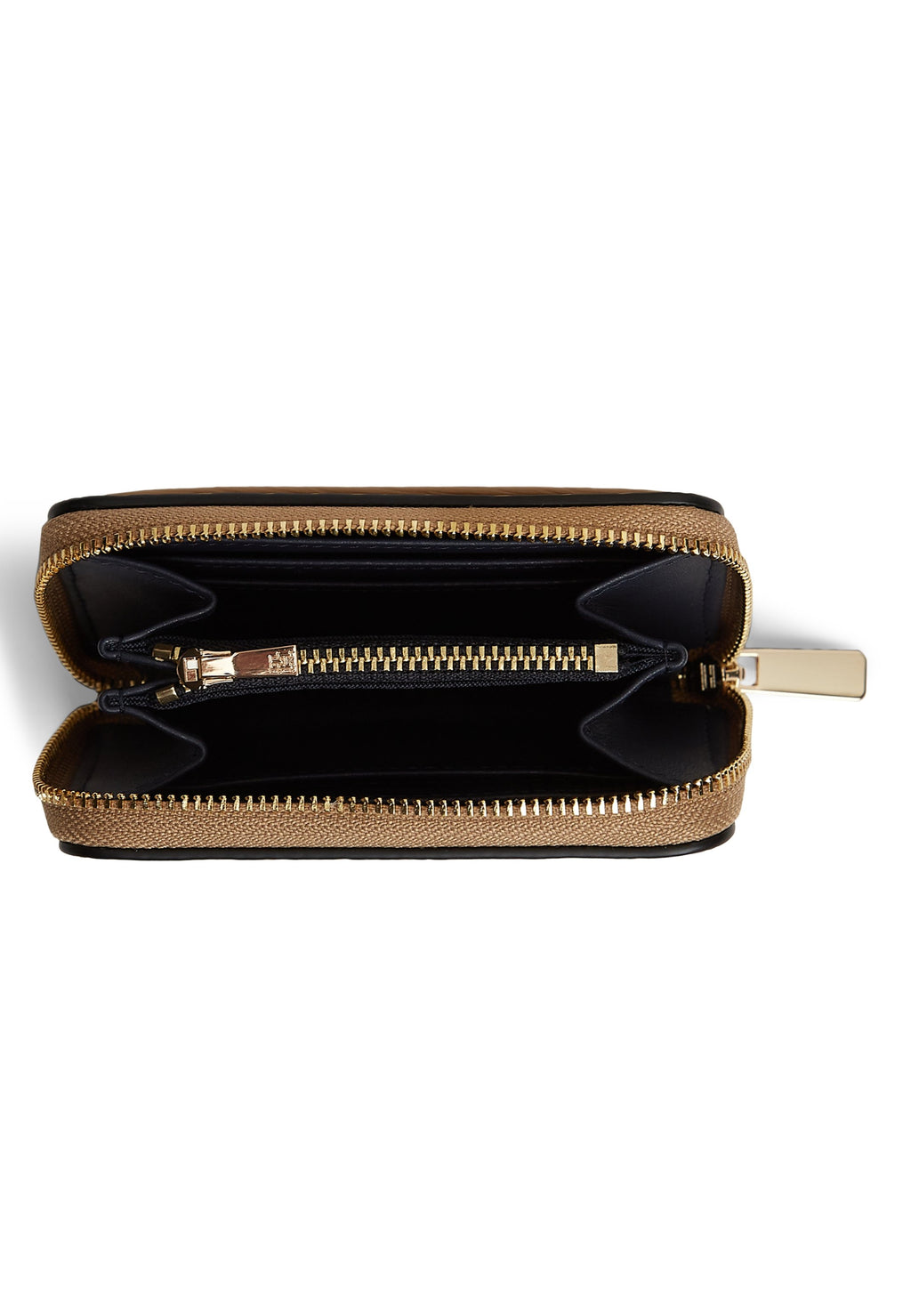 Tommy Hilfiger METALLIC LOGO ZIP-AROUND TEXTURED WALLET