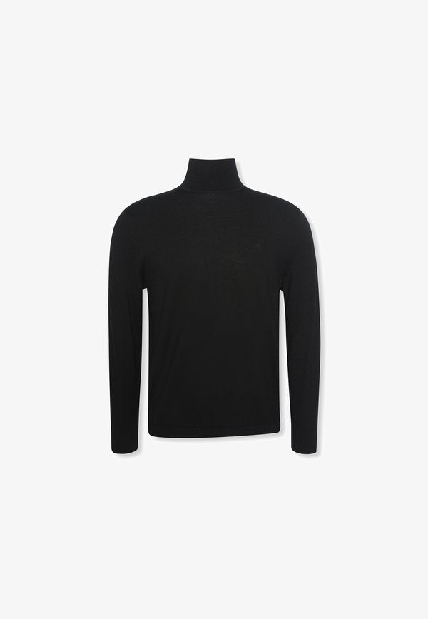 Calvin Klein MOCK NECK - Jumper - black