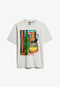 Superdry & Co TRAVEL POSTCARD GRAPHIC - Print T-shirt - glacier grey marl