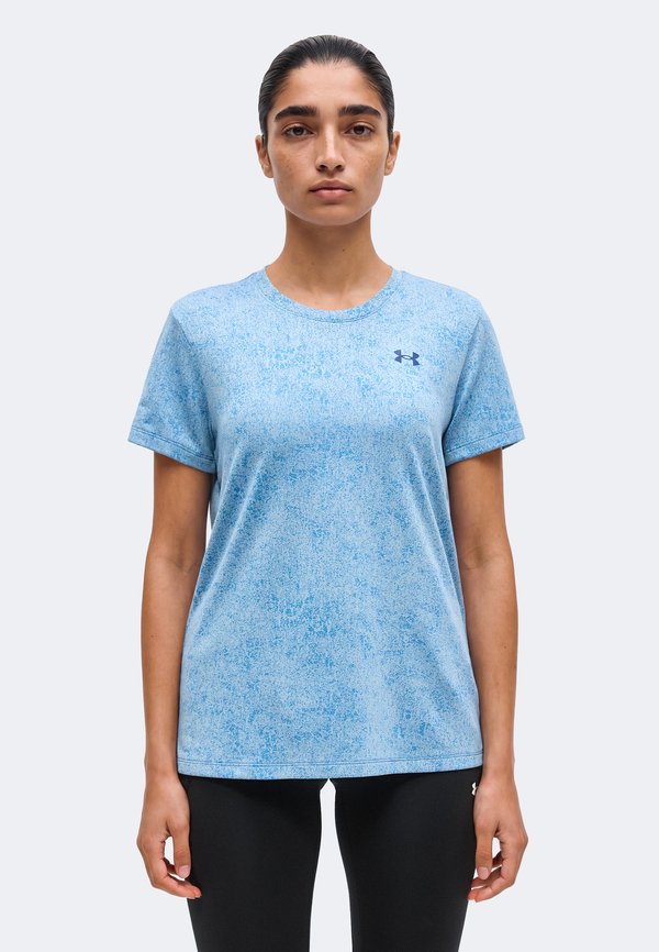 Under Armour PIXELATE - Sports T-shirt - aegean blue/blackout navy
