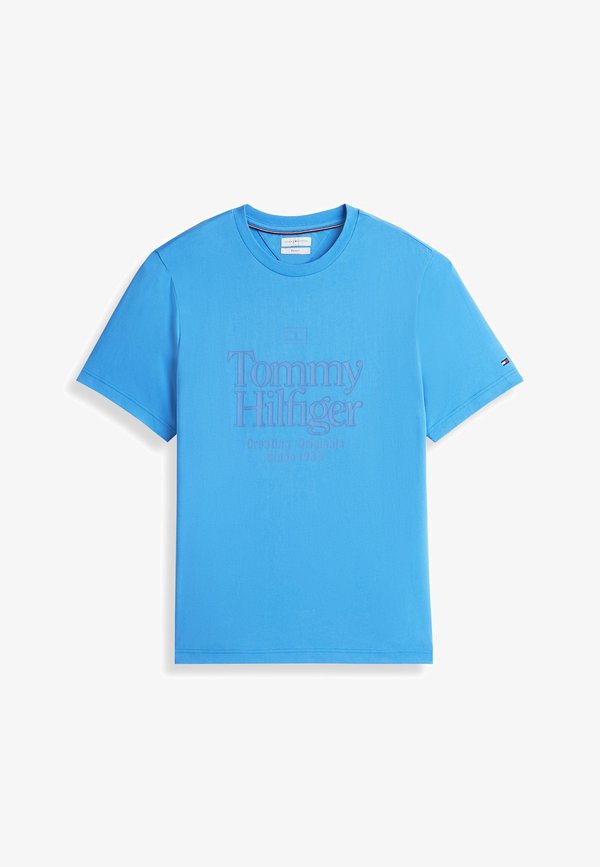 Tommy Hilfiger TOMMY HILFIGER TONAL GRAPHIC JERSEY T-SHIRT - Print T-shirt - blue spell