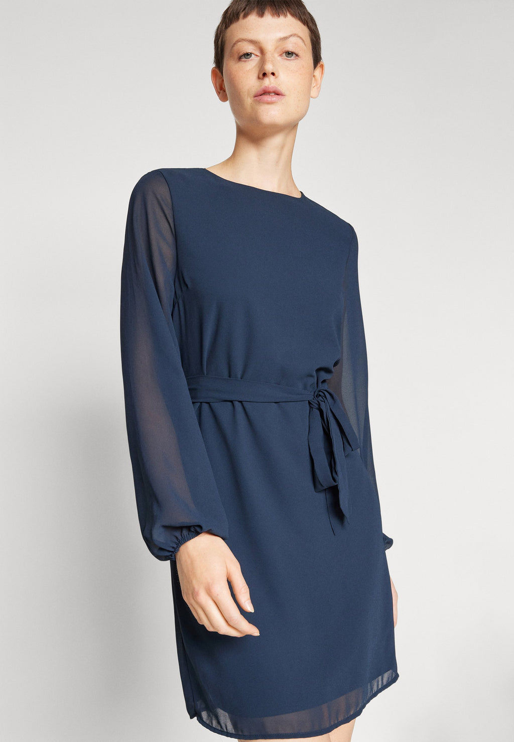 VILA VISANNE NEW FLOUNCE SLEEVES SHORT DRESS