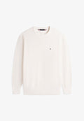 Tommy Hilfiger ESSENTIAL STRUCTURE CREW NECK - Jumper - ivory petal