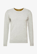 TOM TAILOR CREW NECK  - Jumper - light soft grey melange