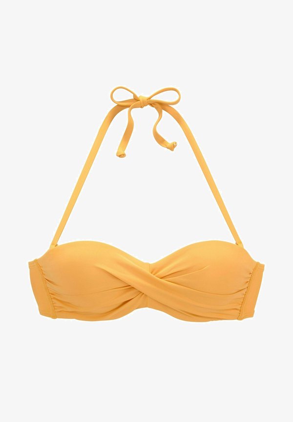s.Oliver WIRE-BANDEAU - Bikini top - gelb