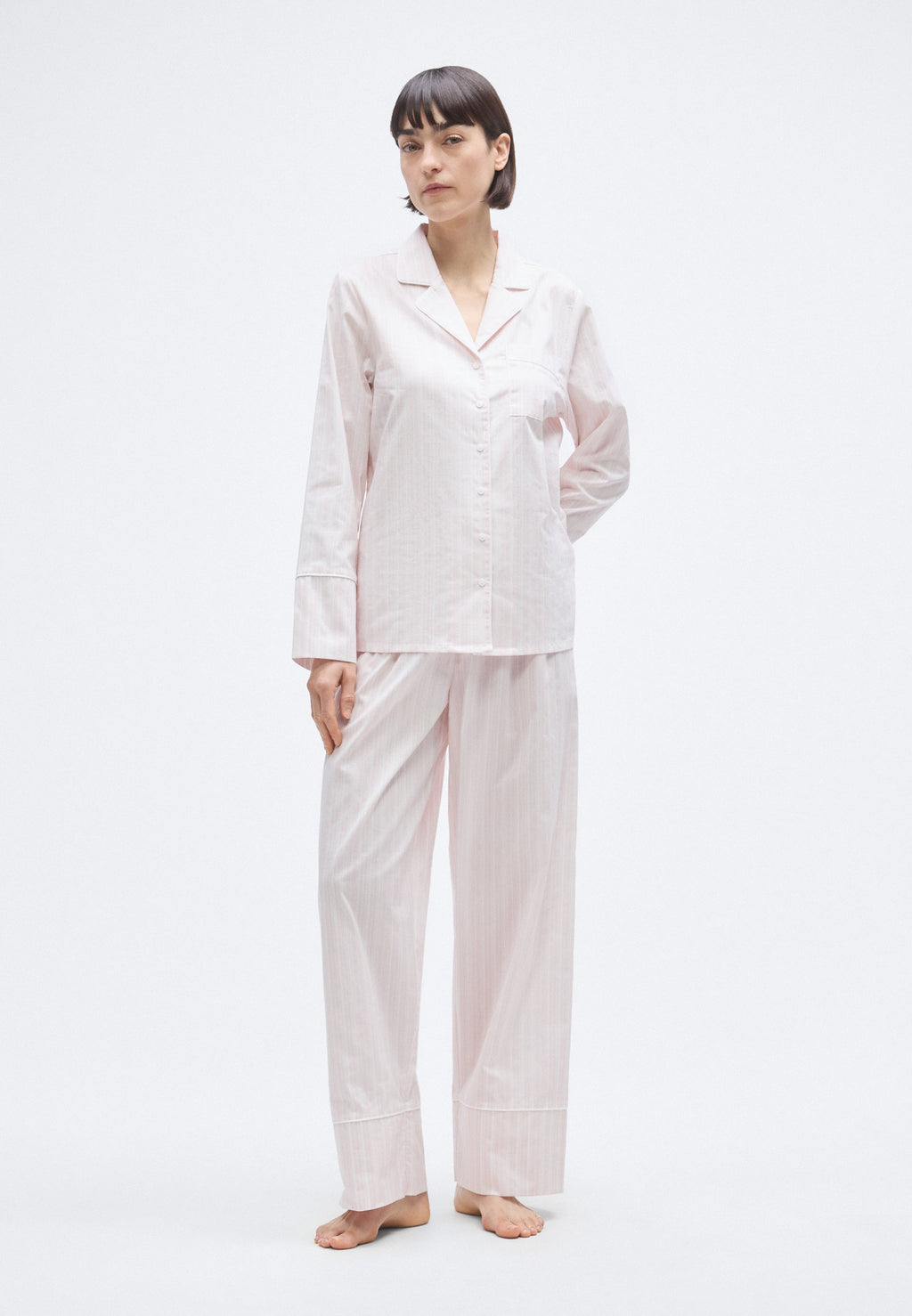 Anna Field COTTON WOVEN STRIPE NIGHTWEAR SET