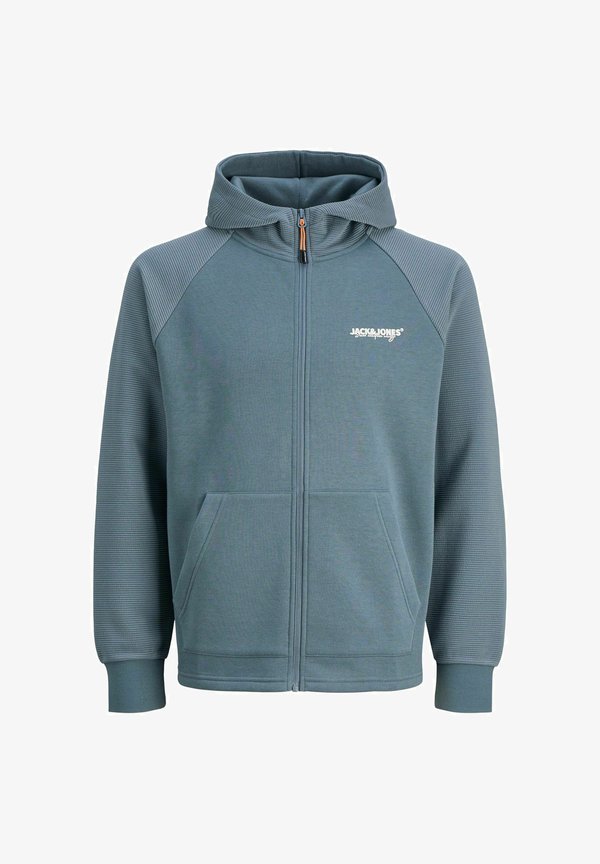 Jack & Jones Zip Logo Zip - Zip-up sweatshirt - stormy weather