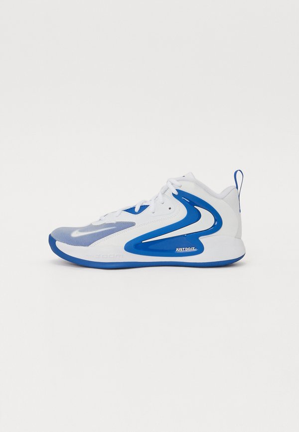 Nike Performance ZOOM HYPERSET UNISEX - Volleyball shoes - white/royal blue