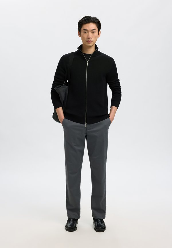 Selected SLMDANE LS KNIT STRUCTURE FULL ZIP NOOS