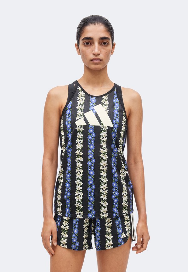 adidas Performance FARM TANK - Top - black/cream white/multicolor
