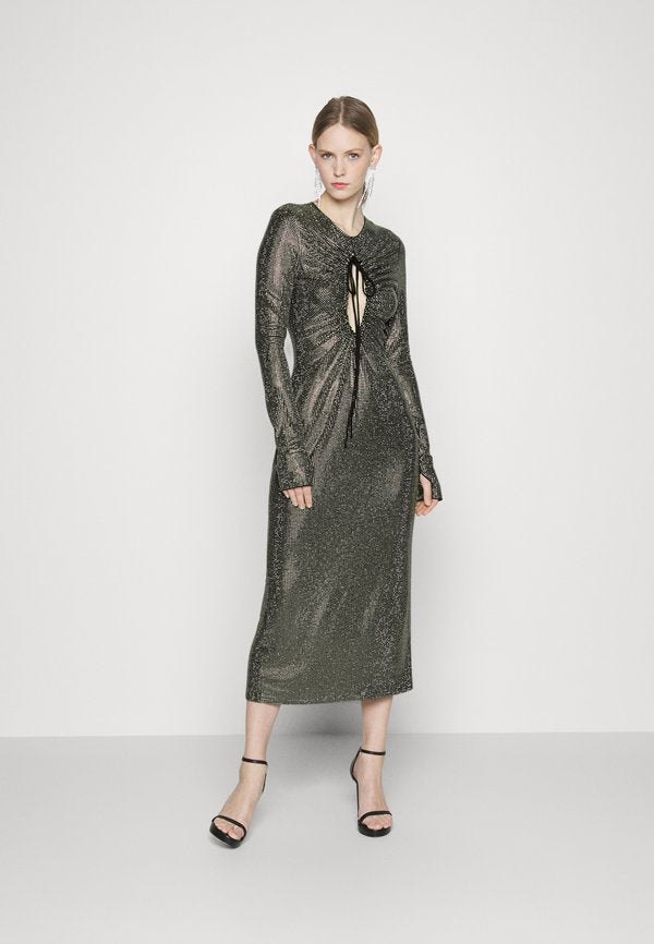 Christopher Kane THE MERCURY LONG SLEEVE HOTFIX DRESS
