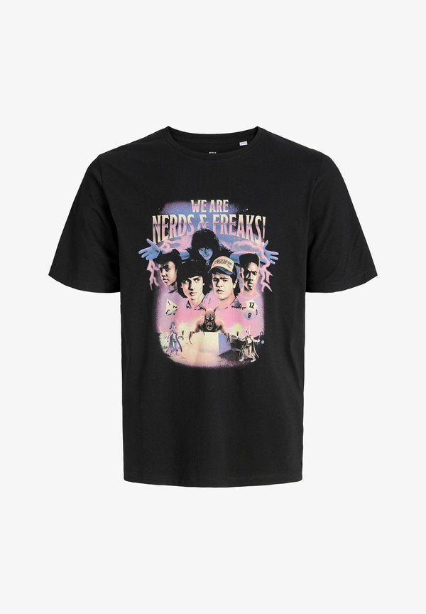 Jack & Jones Stranger Things Printed - Print T-shirt - black