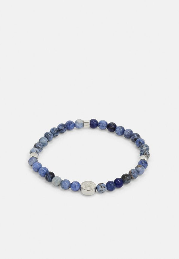 Tommy Hilfiger MEN BEADS - Bracelet - blue/silver-coloured