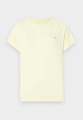 TOM TAILOR DROP SHOULDER CHEST  - Basic T-shirt - soft lemon