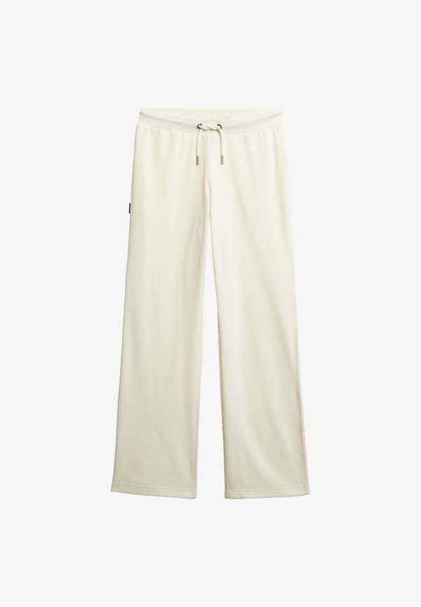 Superdry & Co WIDE LEG JOGGERS - Trousers - desert bone off white