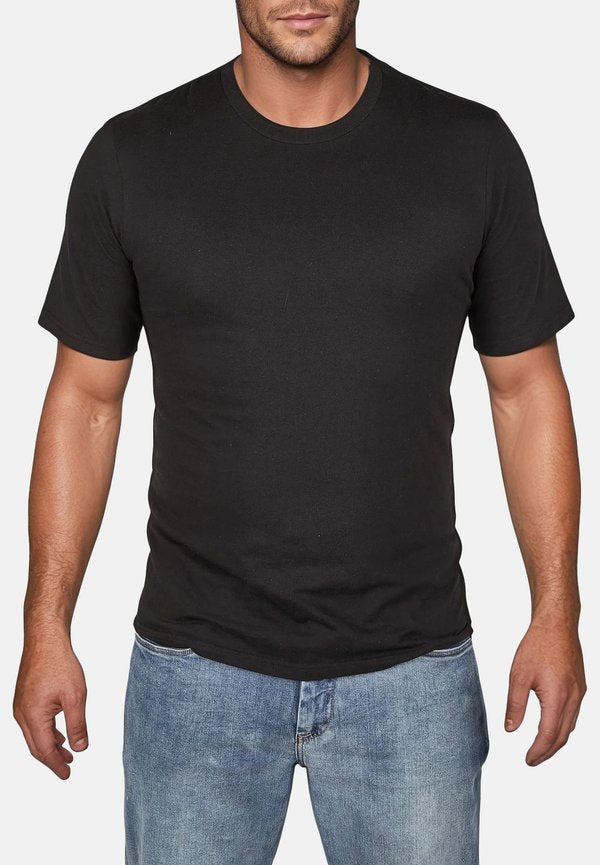 Jack & Jones 6 PACK - Basic T-shirt - 6x black (12284978)