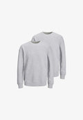 Jack & Jones 2ER PACK - Sweatshirt - light grey melange