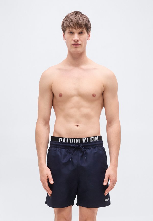 Calvin Klein Swimwear MEDIUM DRAWSTRING BOXER INTENSE POWER - Swimming shorts - dark blue