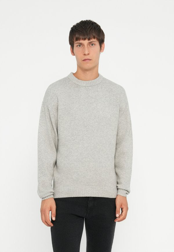 Jack & Jones JJESOHO OLLIE CREW NECK - Jumper - light grey