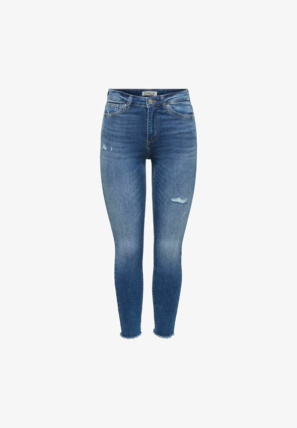 ONLY SKINNY FIT JEANS ONLWAUW MID WAIST SKINNY FIT JEANS - Slim fit jeans - medium blue denim
