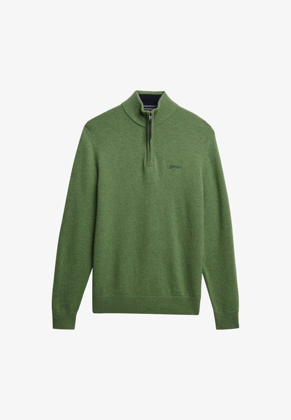 Superdry & Co HALF ZIP - Jumper - artichoke green marl