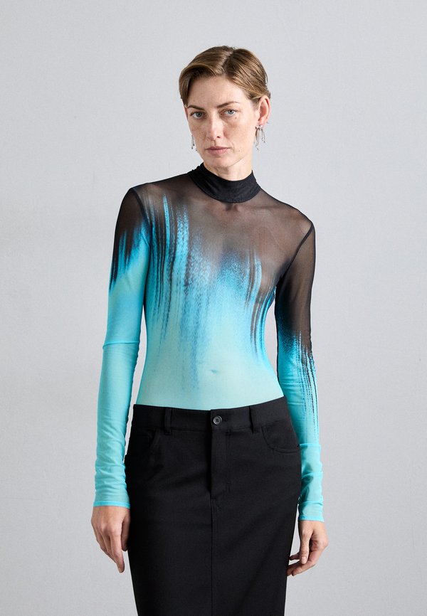 David Koma PRINTED LONG BODYSUIT