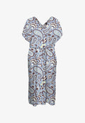 Vero Moda Curve VMCNELLIE Long - Day dress - brunnera blue