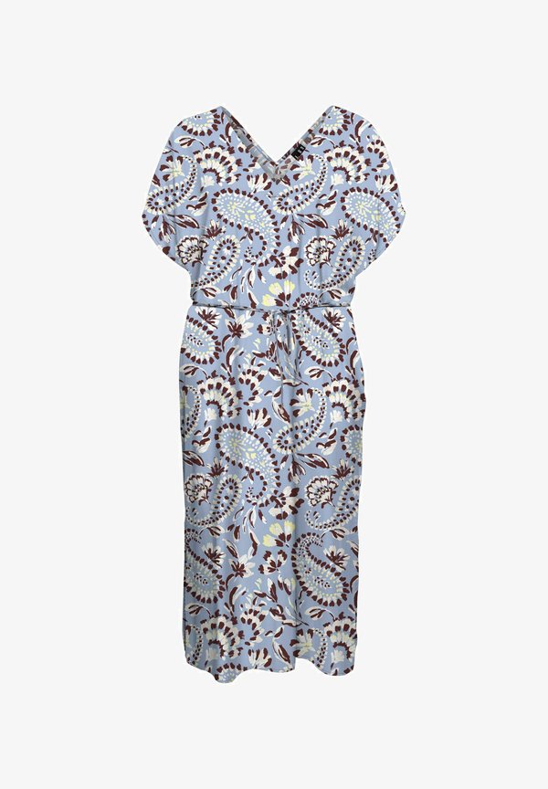 Vero Moda Curve VMCNELLIE Long - Day dress - brunnera blue