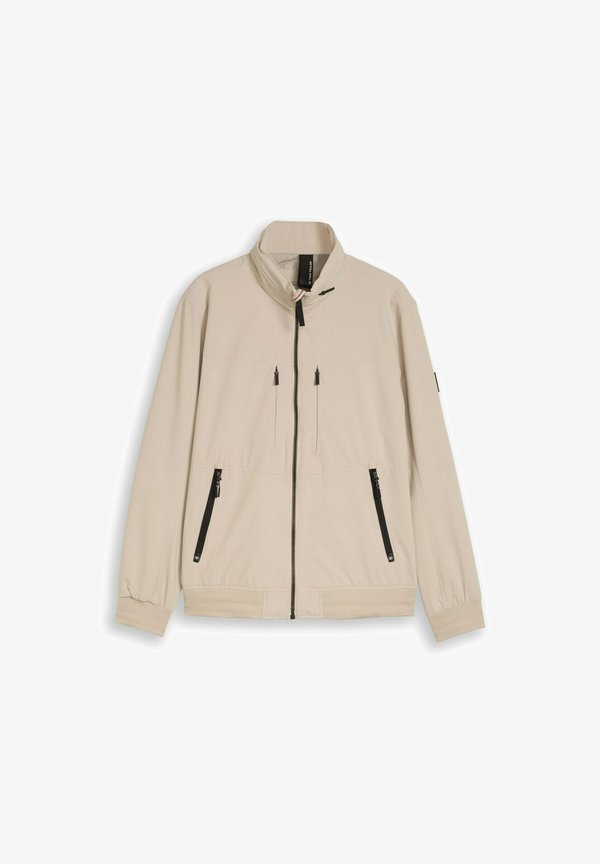 TOM TAILOR MIT VERSTAUBARER KAPUZE - Bomber Jacket - cashew beige