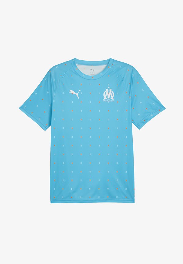 Puma OLYMPIQUE DE MARSEILLE AUFWÄRM - Club wear - bleu azur- white