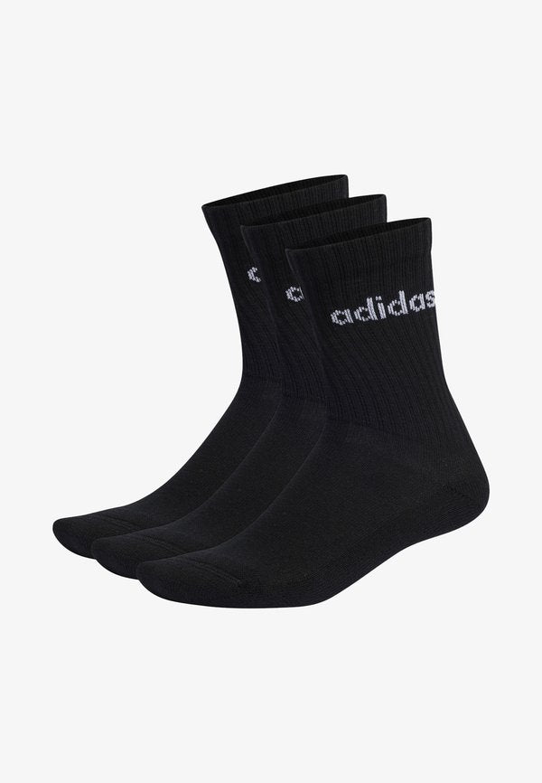 adidas Performance CREW CUSHIONED 3 PACK UNISEX - Sports socks - black   white