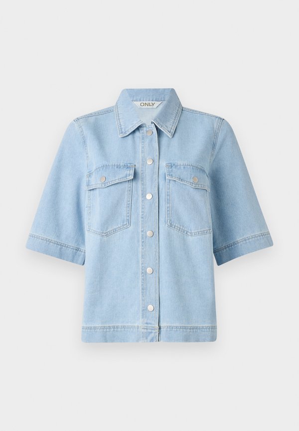 ONLY Denim ONLBELLE Denim - Button-down blouse - light blue denim